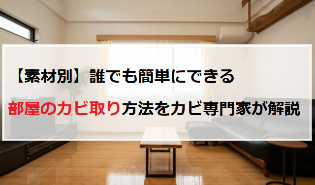 素材別 誰でも簡単にできる部屋のカビ取り方法をカビ専門家が解説 ハーツクリーン