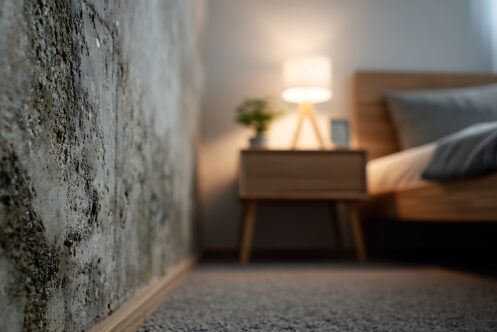 ホテルに発生するカビのイメージ