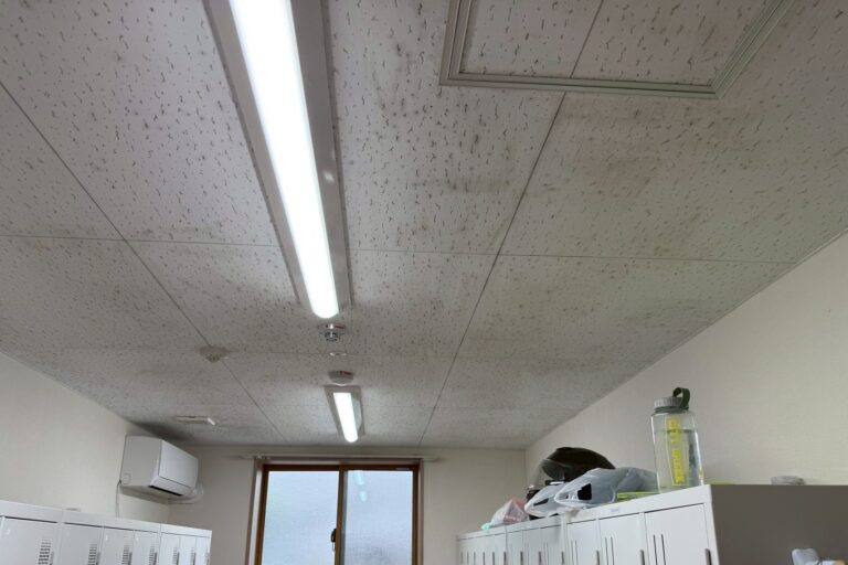 【詳細調査・施工】施設更衣室のカビ調査と工事で汚染範囲を特定し、過不足のない対策で再発リスクを回避した事例